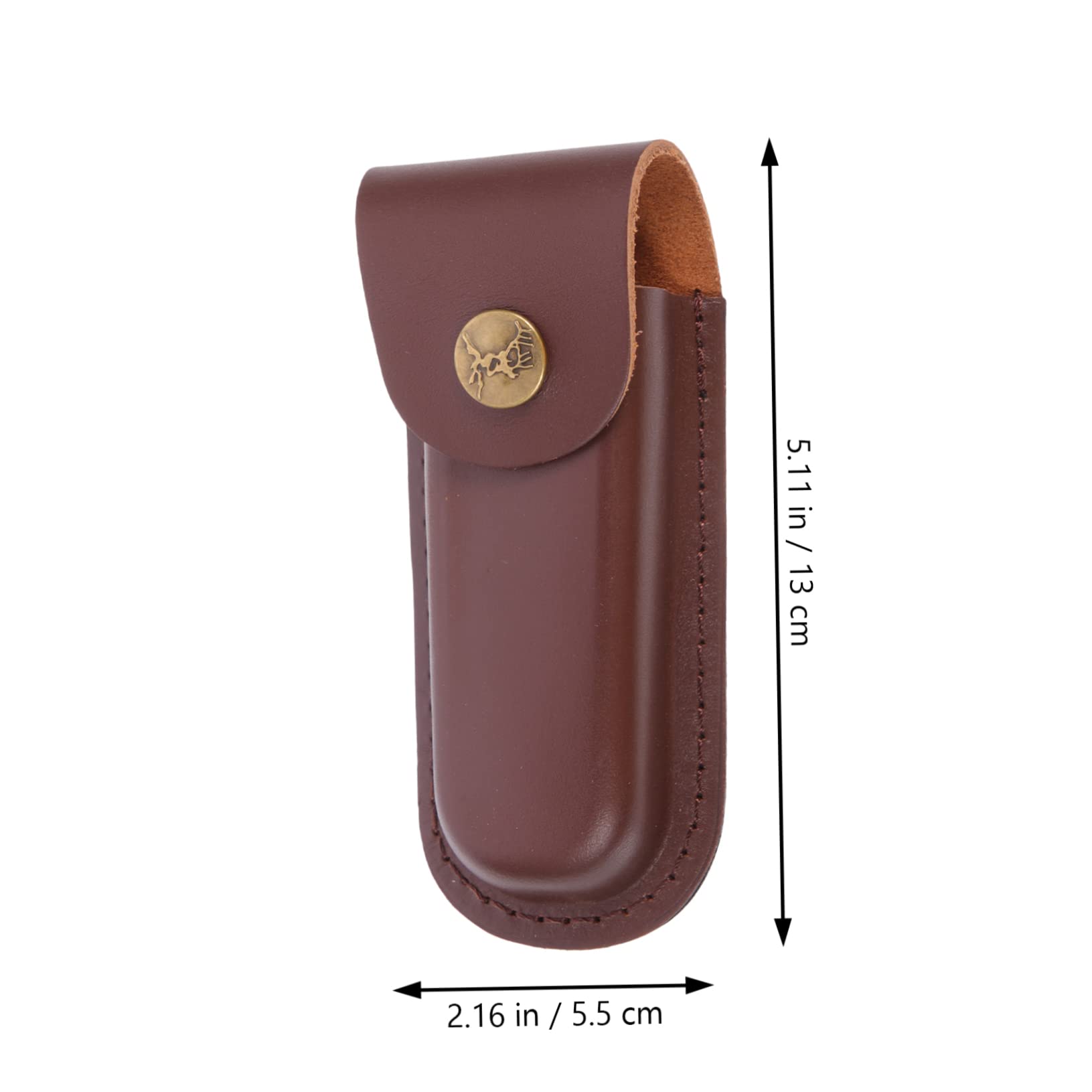 Leather Case Single Cutter Belt Cutter Holder Tool Pouch Belt Leather Guard Folding Cutter Sleeve Mora Garberg Skin Pocket Fanny Pack