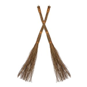 pumpkin spice scented broom (2-pack) - 36" heather broom - holiday decor