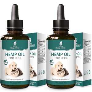 pet hemp oil for dogs & cats calming joint pain sleep support anxiety stress cough inflammation relief skin arthritis care hip & joint supplement dog cat hemp drops tincture, mandarin