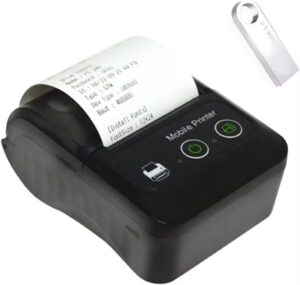 gzgynadast bluetooth thermal receipt printer 58mm, android wireless portable mini pocket invoice bill ticket pos printer for small business, compatible with android/windows/linux,not for ios/ipad/mac