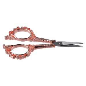 HomeSoGood Embroidery Scissors Sewing Scissor,4.5in Crochet Scissor,Rose Gold Craft Shears for Handcraft DIY Needlework Artwork