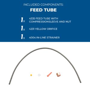 4335 Feed Tube with Sleeve for Aprilaire Humidifiers 400, 400A, 400M, 500, 500A, 500M, 600, 600A 600M,Includes #4004 in-Line Strainer #4231 Yellow Orifice,Humidifier Parts & Accessories