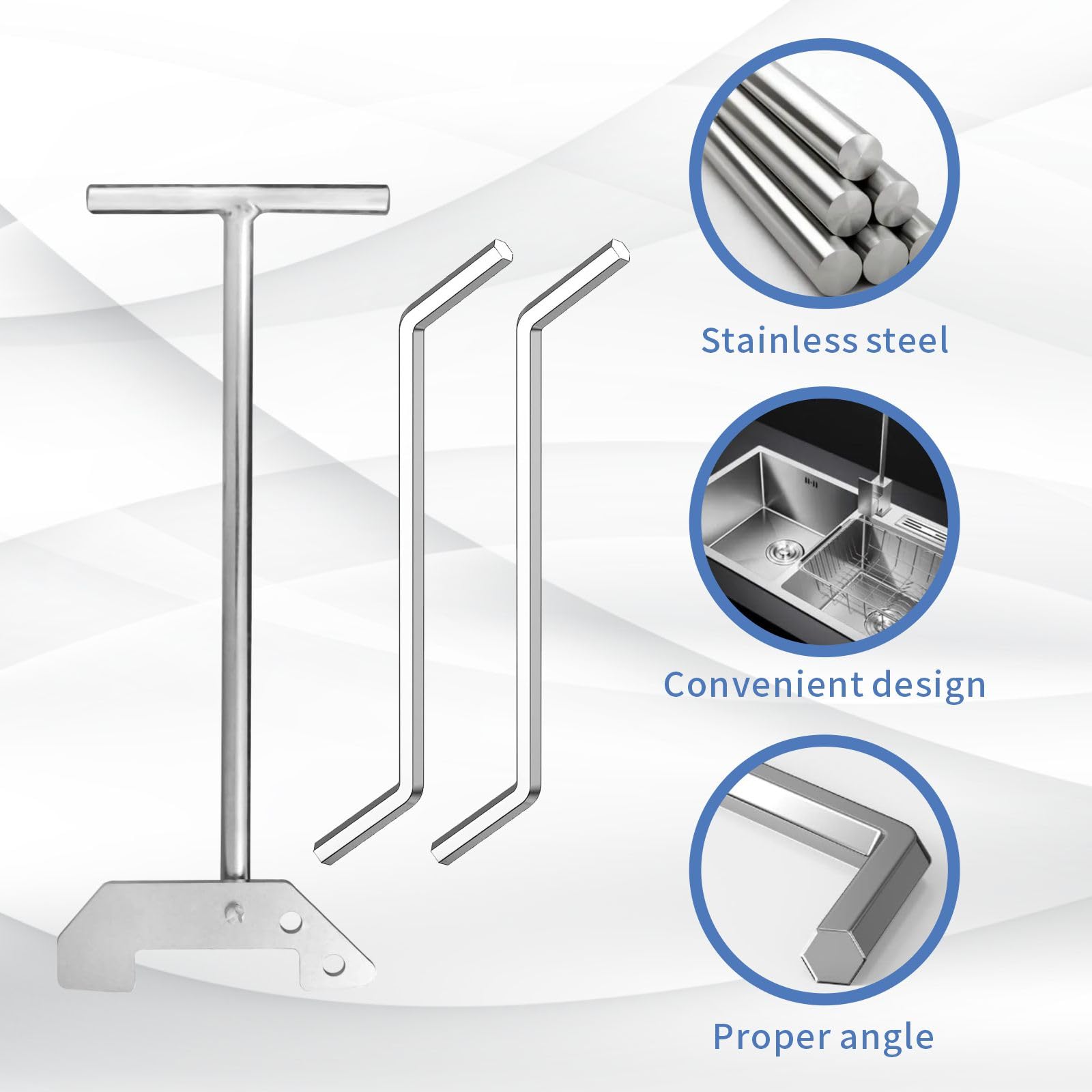 Luxmool Garbage Disposal Wrench Tool/Garbage Disposal Unjamming Tool by Compatible with Moen Garbage Disposals/InSinkErator WRN-00 - Designed to Dislodge Jams or Clutter from Above the Sink
