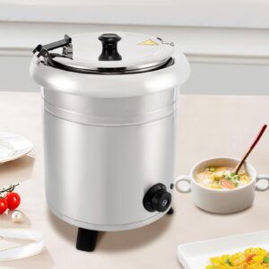 LYNICESHOP Commercial Soup Kettle, Electric Food Soup Kettle Warmer Soup Kettle 10 L Electric Countertop Food Warmer Catering Buffet Countertop Food Warmer for Home, Restaurants