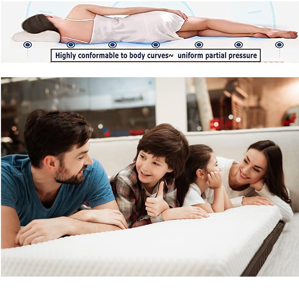 Natural Latex Mattress Topper - Medium Firmness - Latex Mattress,Breathable and Comfortable,Durable and Not Easy to Collapse,3in,150x200cm(59x79in)