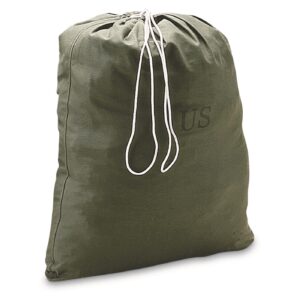 u.s. military surplus laundry bag, used olive drab