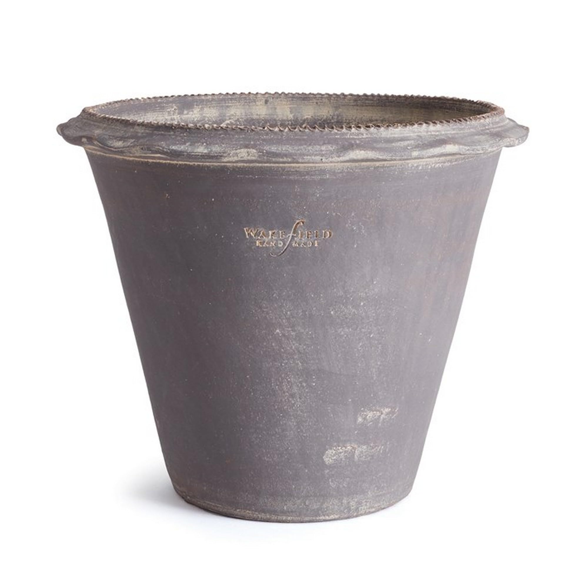 Napa Home & Garden Wakefield Handmade Norwood Pot 4 with Drain Hold for Indoor and Outdoor Use 7" Grey