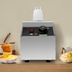 SAHUANIYE 110V Electric Cheese Sauce Warmer Chocolate Sauce Warmer Toppings Bottle,Commercial Hot Caramel Sauce Dispenser,Sauce Bottle Warmer with 1 Bottles,for Heating Curry/Butter/Hot Fudge