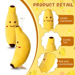 Hiboom 12 Pcs Banana Plush Pillow Stuffed 7.87 Inch, Plush Toys Banana Pillow, Cute Fruit Toy, Soft and Cute Sleeping Doll, Suitable for a Neap Pillow and a Lovely Present for Boy Girl