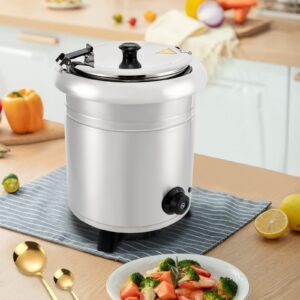 LYNICESHOP Commercial Soup Kettle, Electric Food Soup Kettle Warmer Soup Kettle 10 L Electric Countertop Food Warmer Catering Buffet Countertop Food Warmer for Home, Restaurants