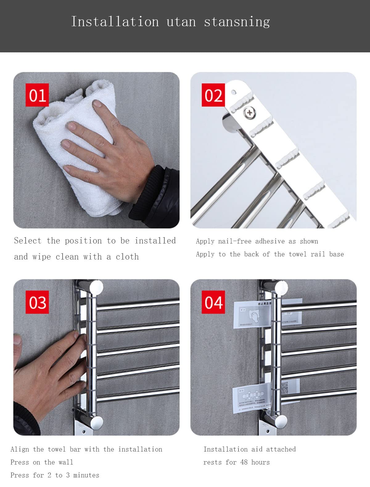 SEIFE Wall mounted Wall Mounted Towel Bar Rotating Towel Rack,Bath Rail Hanger Towel Holder,6 Swivel Bars Wall Mounted Towel Holder Rail For Kitchen Bathroom Towel Storage Holder Bathroom Bathroom she