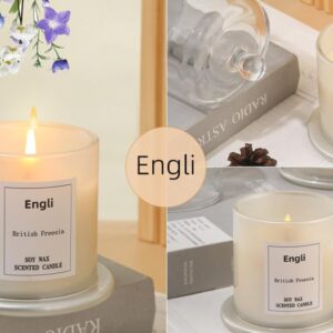 Engli Aromatherapy Candles English Pear Freesia Scented Candle for Home Scented Soy Wax Candles 45 Hour Burn Time Candles Gifts for Women Birthday Thanksgiving Christmas