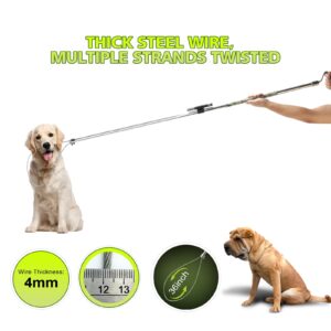 Dog Catcher Pole, Animal Catch Pole, Animal Control Tool Trap Kit for Dogs, Pig, Fox, Hog and Other Wildlife 45 inchs