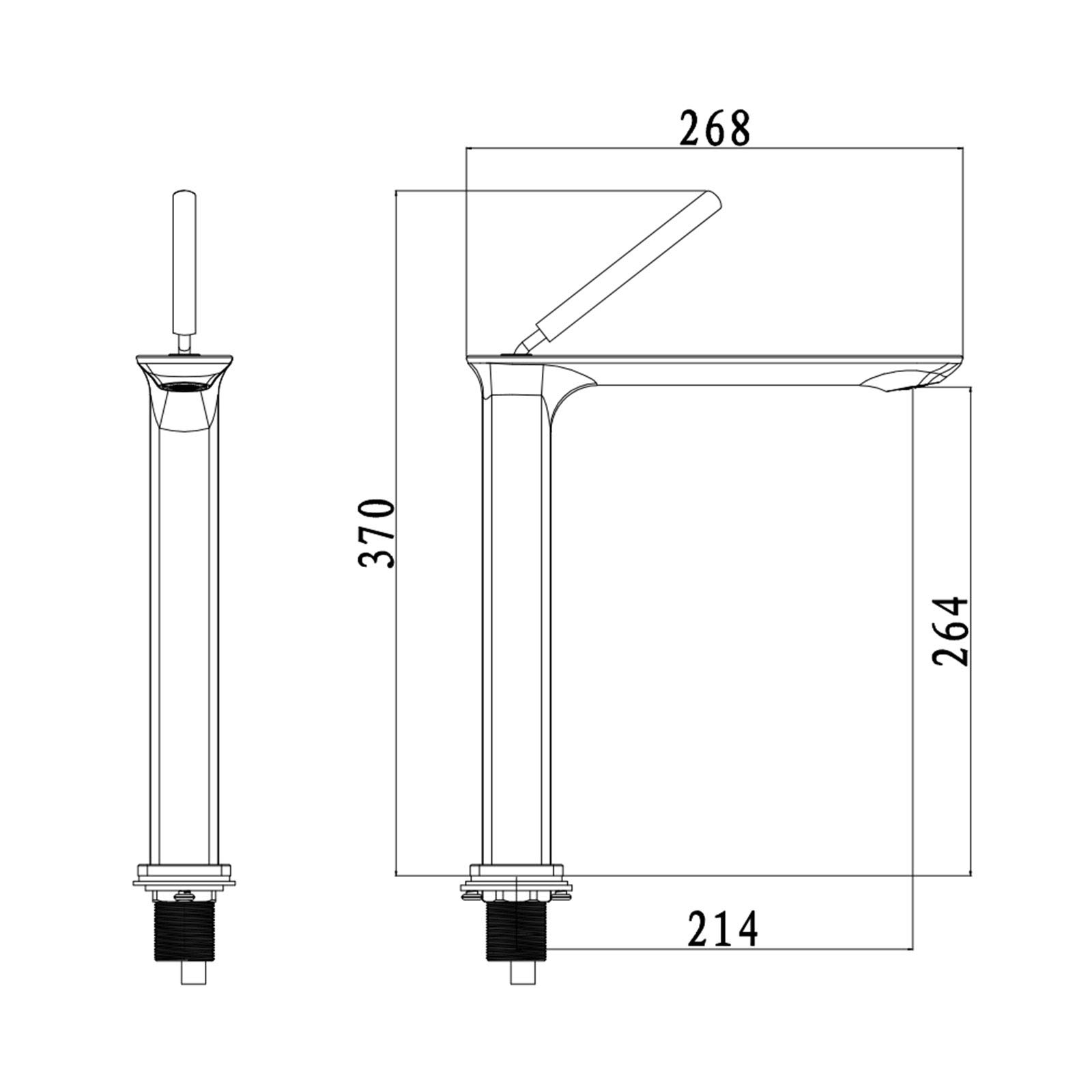 Faucet, Modern Bathroom Faucet, Single Handle Hot and Clod Water Mixer Tap, One Hole Waterfall Basin Faucet, Brass Vanity Sink Faucet, Ceramic Valve Core