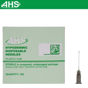 Sterile Disposable Injection Needle with Cap for Animal, Pet, Poultry and Industrial Dispensing Needle Accessories (22G X 1)