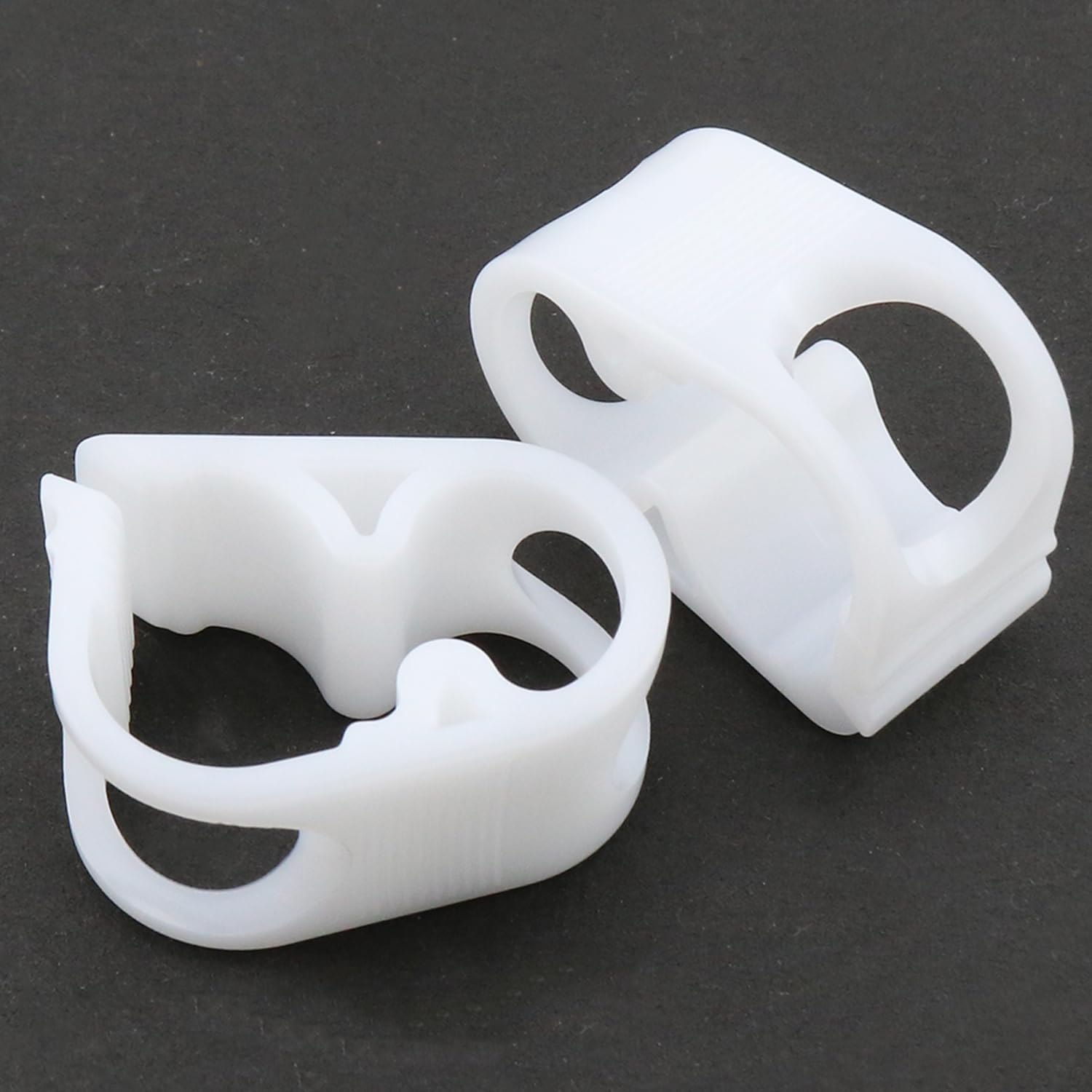 Heyous 8PCS White 1/4''-1/2'' Plastic Tubing Clamps Adjustable Tube Clamp, Laboratory Pinch Valve Flow Control Hot Clamp