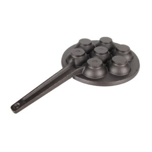 Pssopp 7 Holes Takoyaki Pan,Cast Iron NonStick Takoyaki Grill Pan Plate Takoyaki Maker Pancake Balls Takoyaki Pan Nonstick Cast Baking Tray