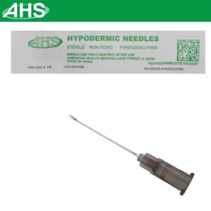 Sterile Disposable Injection Needle with Cap for Animal, Pet, Poultry and Industrial Dispensing Needle Accessories (22G X 1)