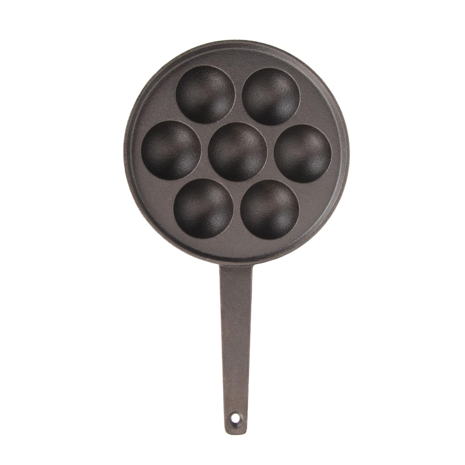 Pssopp 7 Holes Takoyaki Pan,Cast Iron NonStick Takoyaki Grill Pan Plate Takoyaki Maker Pancake Balls Takoyaki Pan Nonstick Cast Baking Tray