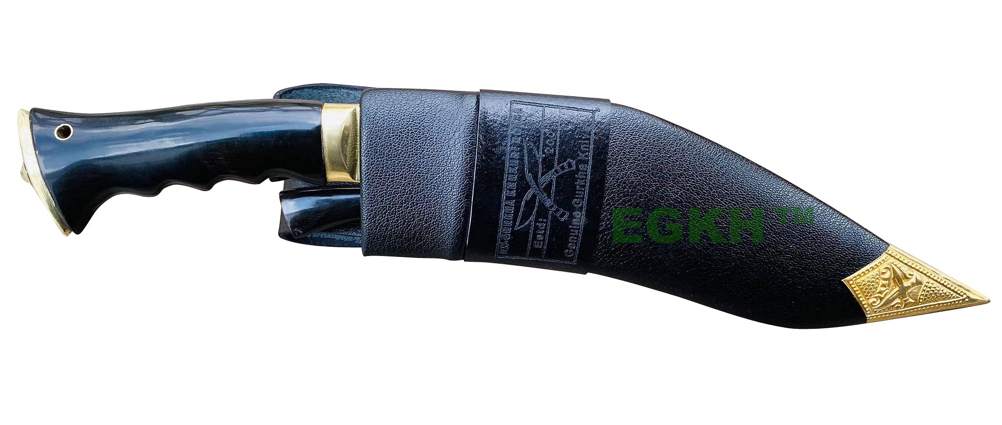 EGKH - Service No.1 Gripper Handle Kukri - Authentic Army Issue Khukuri Knife - Hand Forged Blade in Nepal by Ex - Military Khukuri House