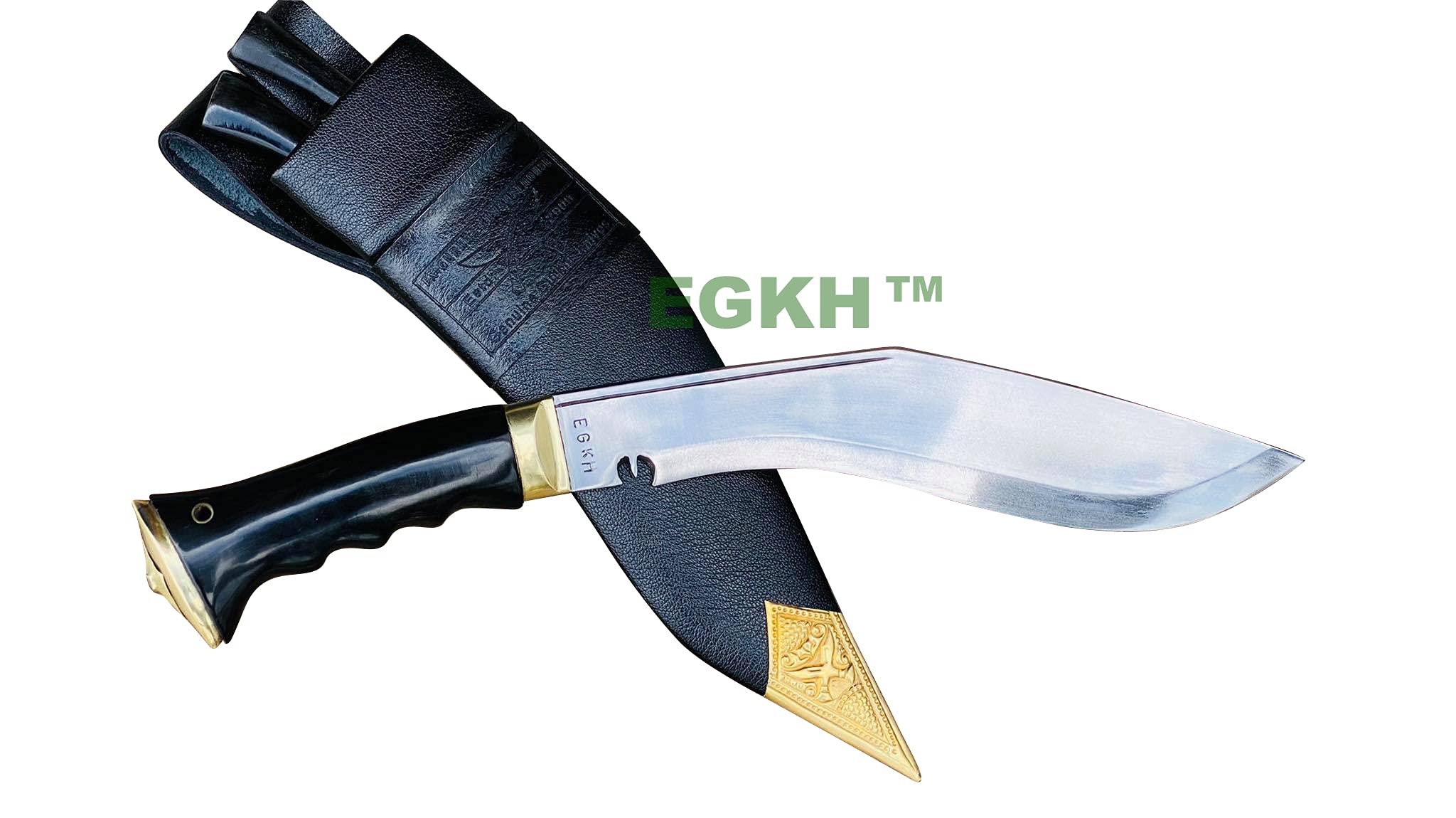 EGKH - Service No.1 Gripper Handle Kukri - Authentic Army Issue Khukuri Knife - Hand Forged Blade in Nepal by Ex - Military Khukuri House