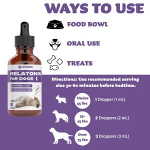 Melatonin for Dogs | Dog Melatonin | Melatonin for Dogs Sleep | Sleep Aid for Dogs | Dog Sleep Aid | Dog Calming | Calming for Dogs | Dog Calming Treats | Dog Anxiety Relief | (1)