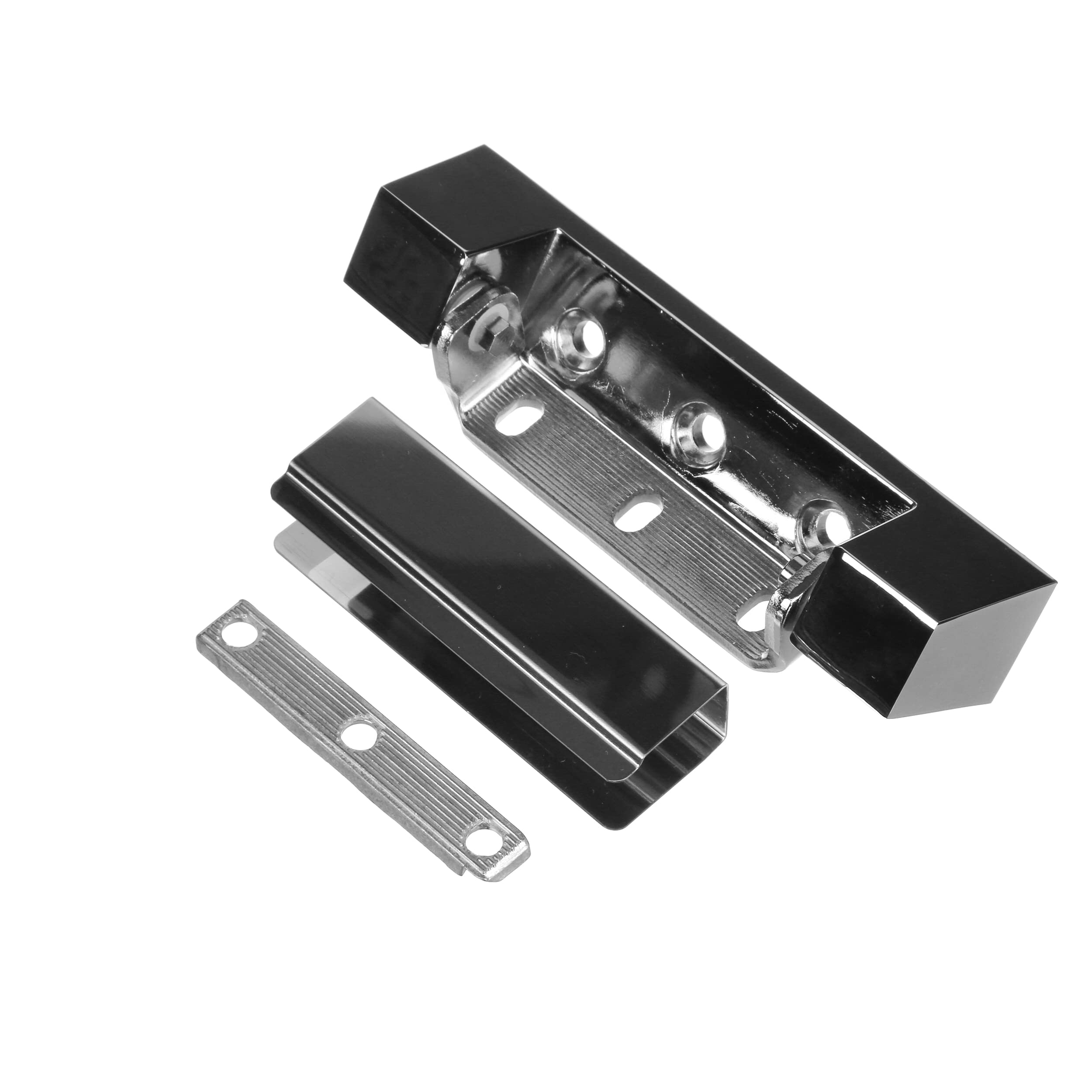 Chrome Plated Die Cast Zamak Adjustable Edgemount Hinge for Commercial Food Warmer Cabinets and Refrigerator Units - 1.675" Offset