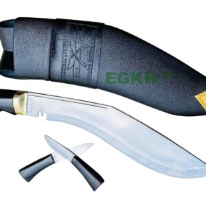 EGKH - Service No.1 Gripper Handle Kukri - Authentic Army Issue Khukuri Knife - Hand Forged Blade in Nepal by Ex - Military Khukuri House