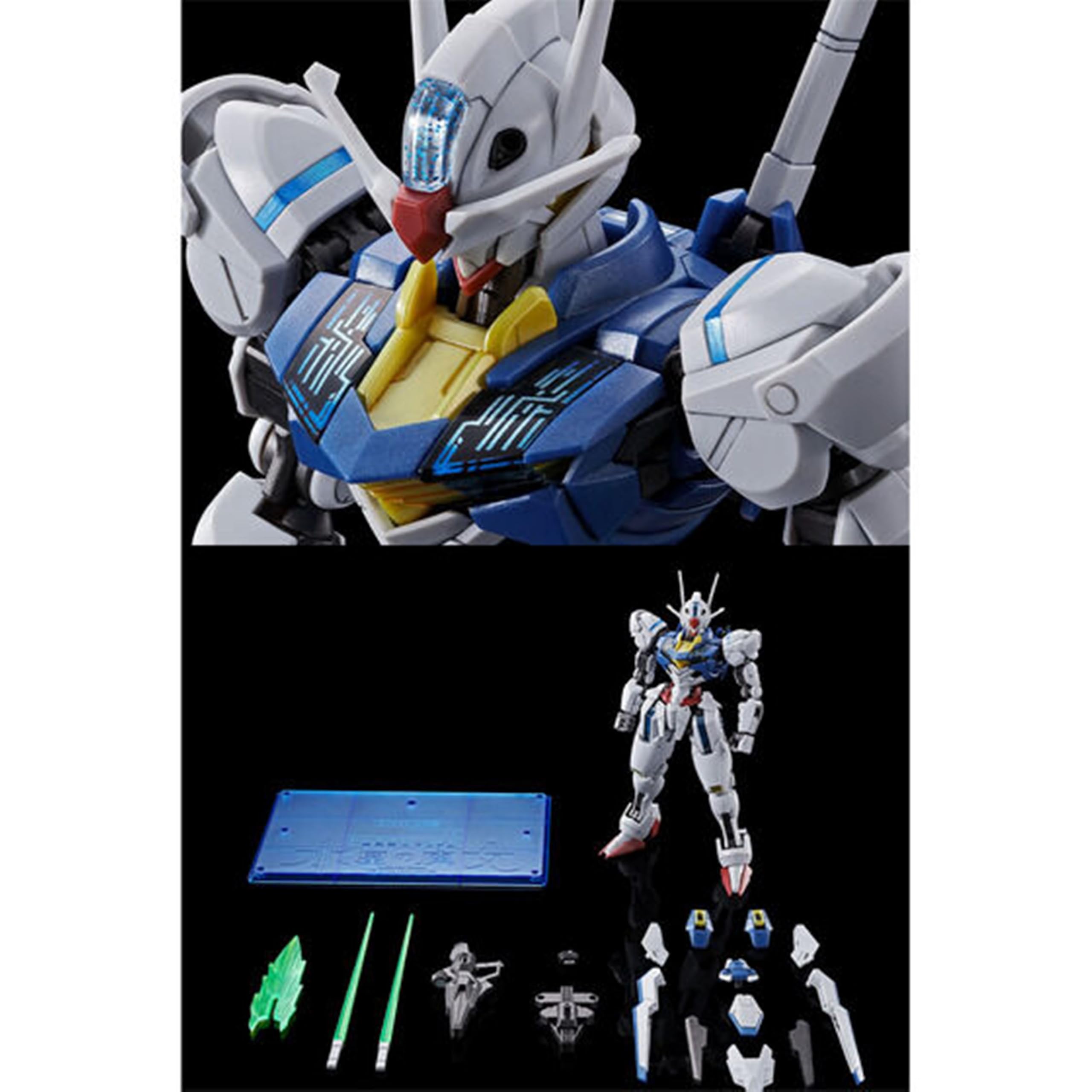 Bandai - Mobile Suit Gundam: The Witch from Mercury - HG 1/144 Gundam Aerial [PERMET Score SIX] Model Kit (Japan Import)