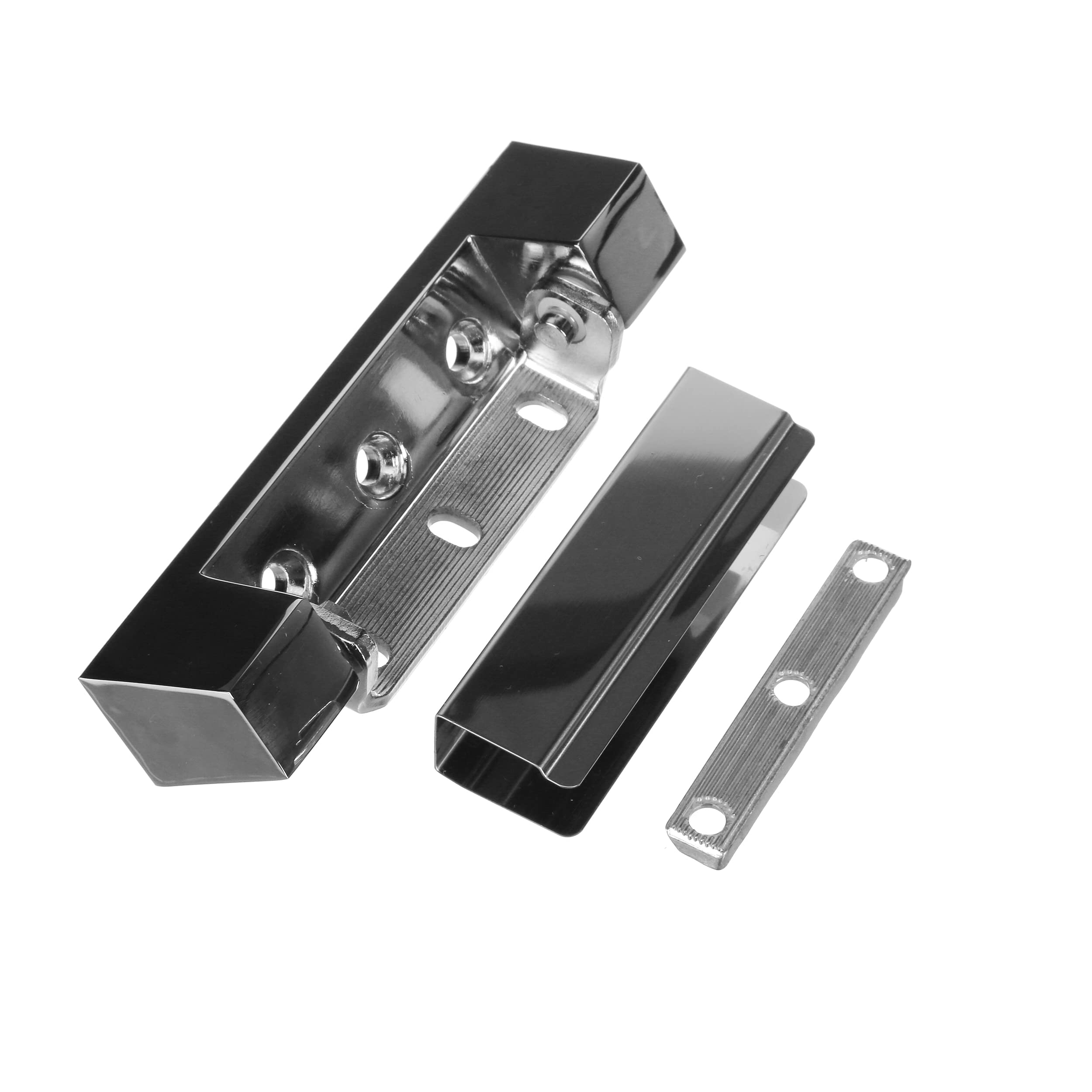 Chrome Plated Die Cast Zamak Adjustable Edgemount Hinge for Commercial Food Warmer Cabinets and Refrigerator Units - 1.675" Offset