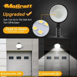 Maliralt LED Barn Light Dusk to Dawn Outdoor Lighting 150W Barn Lights Outdoor IP65 Waterproof Area Street Light for Farmhouse Barns Garage Yard Warehouse Outdoor Security Lighting