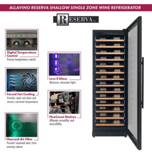 Allavino VSW6771S-1BR-WD Wine Refrigerator, Right Hinge