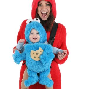 Fun Costumes Sesame Street Cookie Monster Baby Carrier Costume Accessory | Infant Costume for Cosplay Outfit Blue