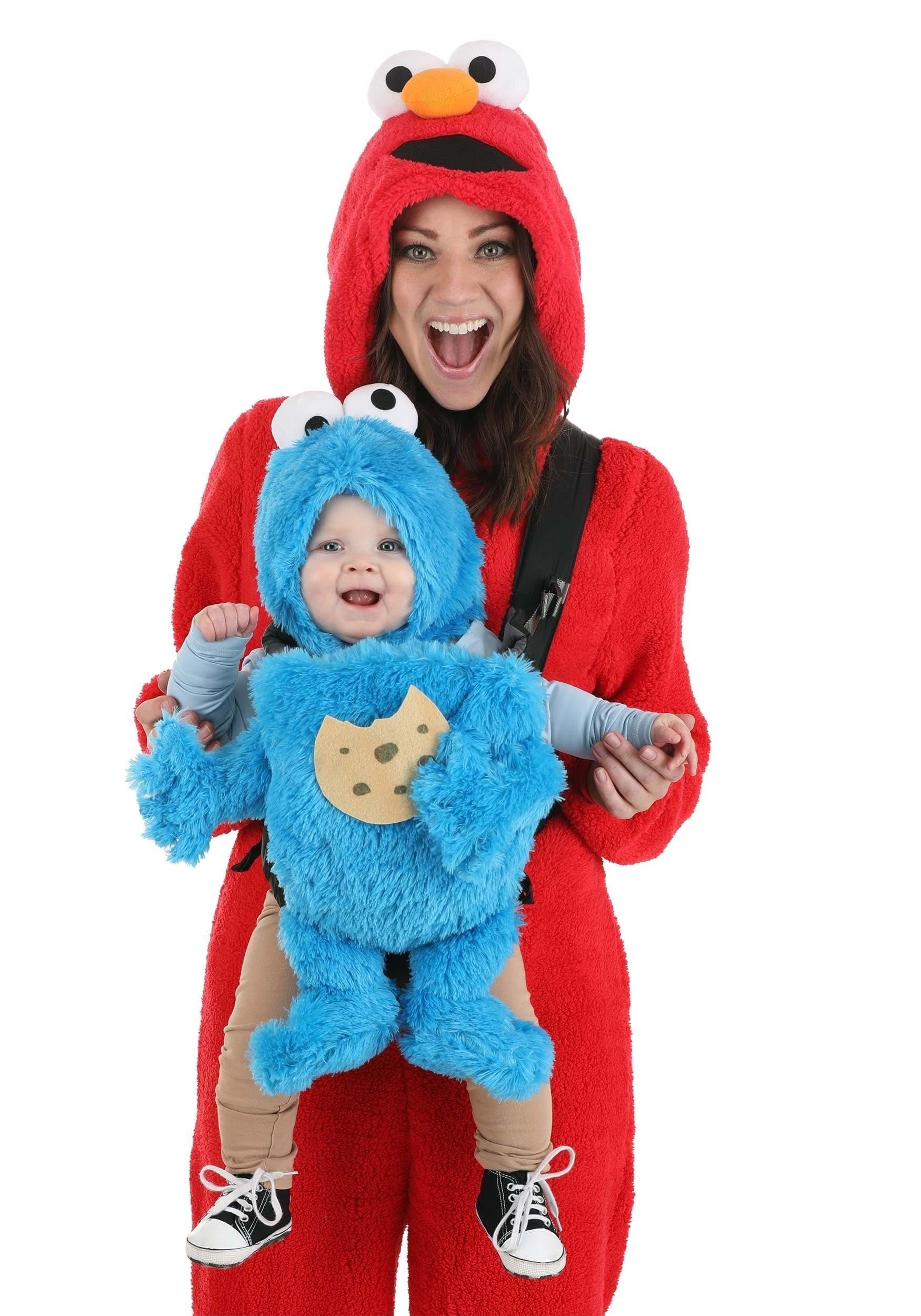 Fun Costumes Sesame Street Cookie Monster Baby Carrier Costume Accessory | Infant Costume for Cosplay Outfit Blue