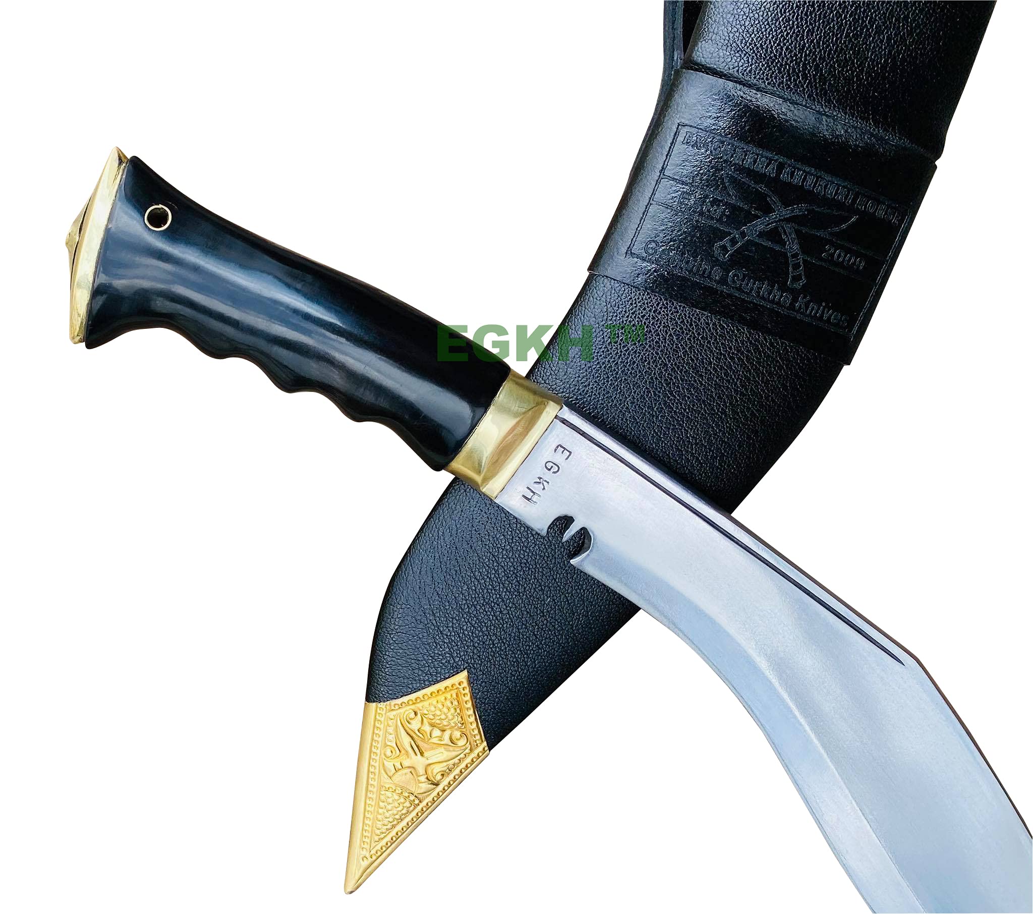 EGKH - Service No.1 Gripper Handle Kukri - Authentic Army Issue Khukuri Knife - Hand Forged Blade in Nepal by Ex - Military Khukuri House