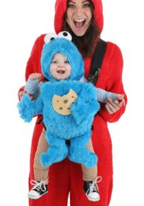 fun costumes sesame street cookie monster baby carrier costume accessory | infant costume for cosplay outfit blue