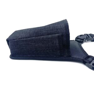 Square Payment Pouch with Sling/Waistbelt and Rugged Metal Belt Clip