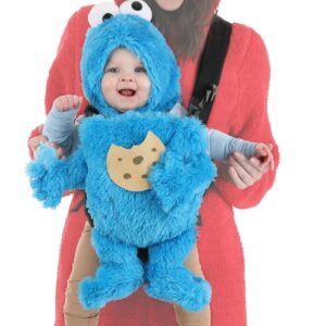 Fun Costumes Sesame Street Cookie Monster Baby Carrier Costume Accessory | Infant Costume for Cosplay Outfit Blue