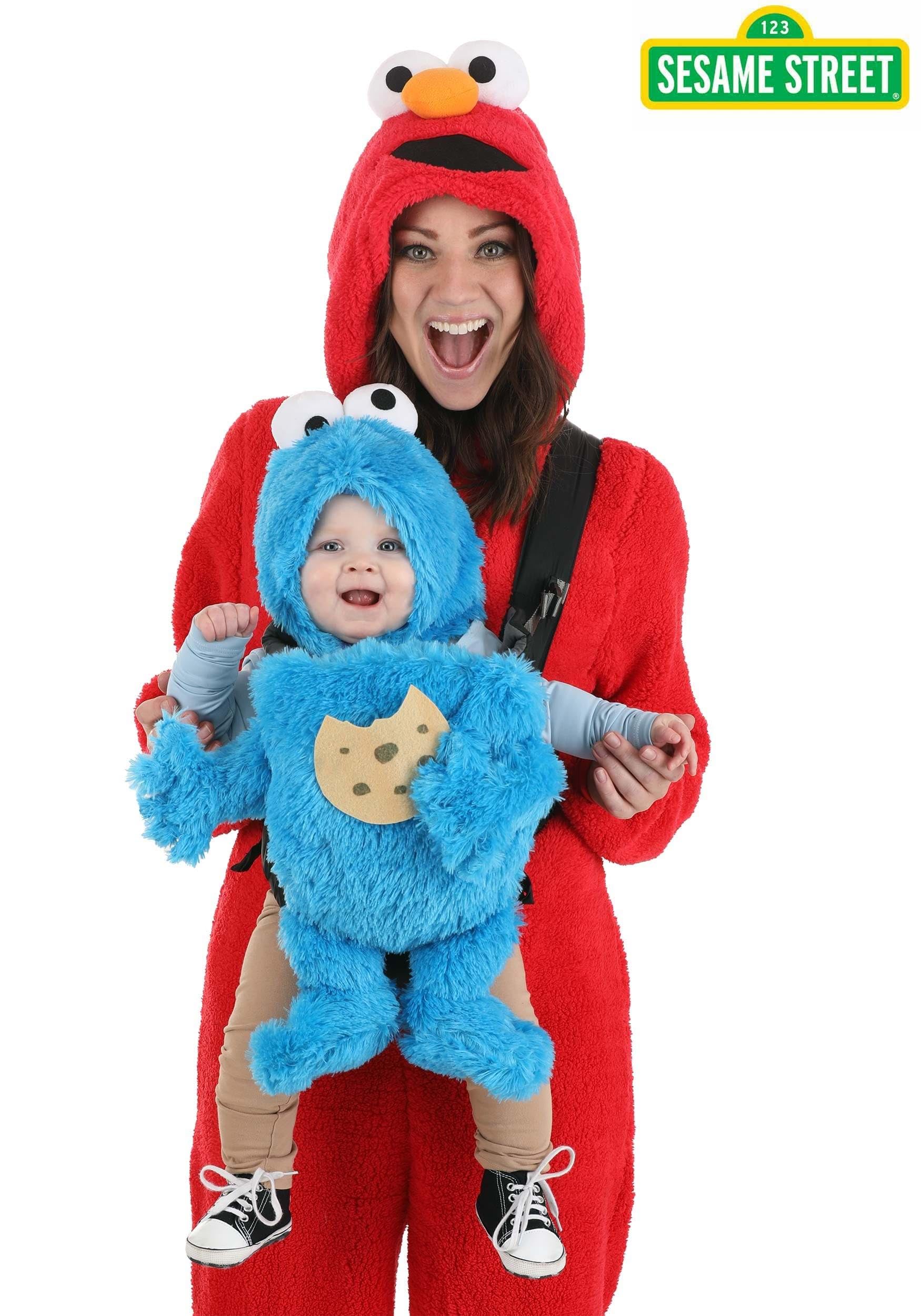 Fun Costumes Sesame Street Cookie Monster Baby Carrier Costume Accessory | Infant Costume for Cosplay Outfit Blue