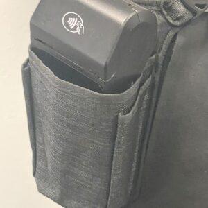 Square Payment Pouch with Sling/Waistbelt and Rugged Metal Belt Clip