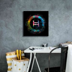 Epic Graffiti 'HBAR Hedera Crypto Portfolio, 18"x18"