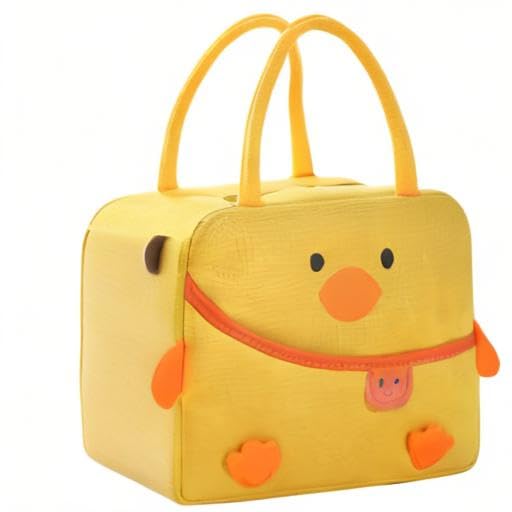 Cute Lunch Box Reusable Duck Lunch Bags for Women Cute Lunchboxes Kawaii Animal Lunch Bag Cooler for Picnic Office Work Travel