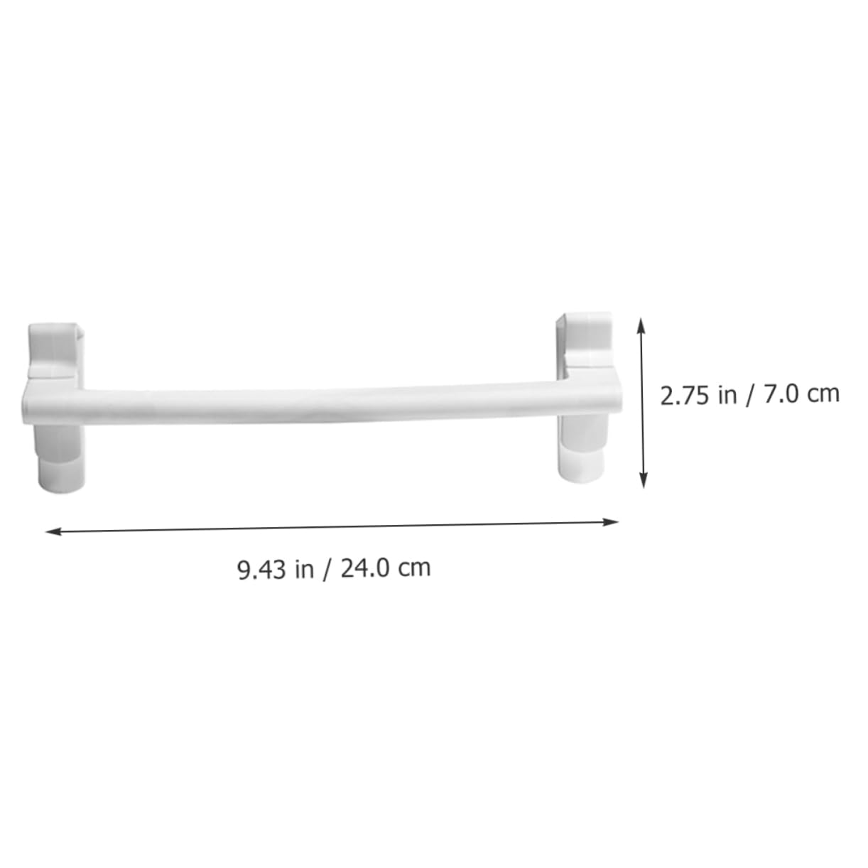 Towel Rack for Cabinet 2pcs no Drill Towel bar Over Door Rack Bathroom Towel Holder Punch Towel Rack Wall Mount Towel Organizer Towel Hanger Hanging abs Cabinet White