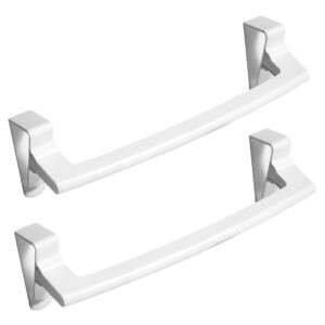 towel rack for cabinet 2pcs no drill towel bar over door rack bathroom towel holder punch towel rack wall mount towel organizer towel hanger hanging abs cabinet white