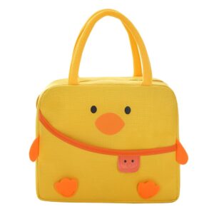 cute lunch box reusable duck lunch bags for women cute lunchboxes kawaii animal lunch bag cooler for picnic office work travel