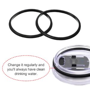 6pcs Replacement Rubber Lid Seals Compatible Seals Lid Gaskets for 20 or 30 Ounce Insulated Stainless Steel Tumblers