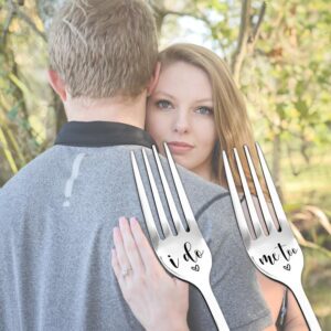 Bride and Groom Fork Gifts for Bridal Shower Gifts for Daughter Bride to Be Unique Marriage Gifts for Couples Wedding Engagament Gifts for Best Friend Sister Couples Newly Engaged