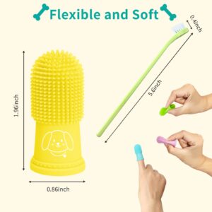 powerfeng Dog Finger Toothbrush for Pet: Puppy Teeth Brushing Kit - Cat & Doggie Dental Cleaning Fingertip Fingerbrush