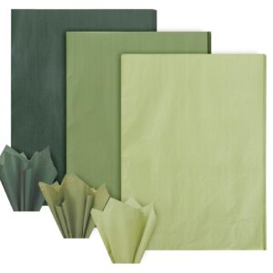 whaline 90 sheet sage green tissue paper assorted gradient green gift wrapping paper 13.8 x 19.7 inch sage green art craft tissue paper for gift bags baby shower wedding birthday party decor