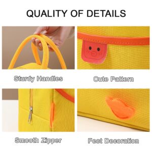 Cute Lunch Box Reusable Duck Lunch Bags for Women Cute Lunchboxes Kawaii Animal Lunch Bag Cooler for Picnic Office Work Travel